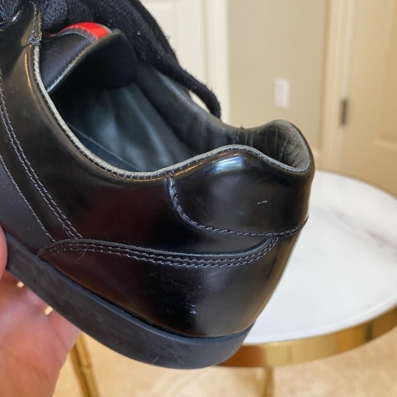 Prada Black Nylon and Patent Leather Low Top Sneakers Size 7 or 8 or 8.5 - Picture 17 of 17